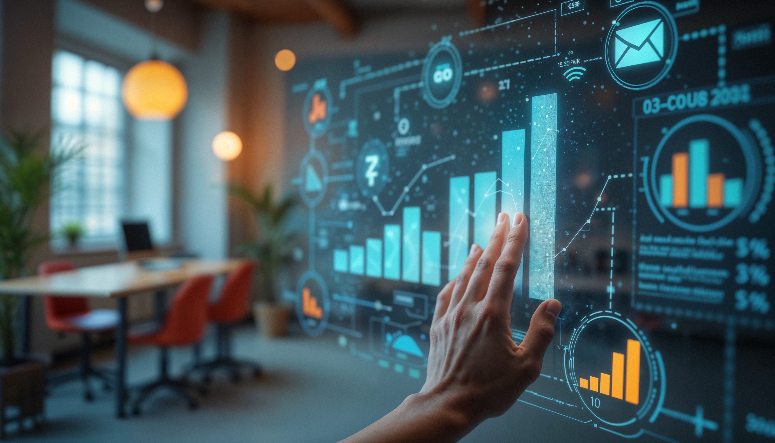 interactive data visualization modern touchscreen